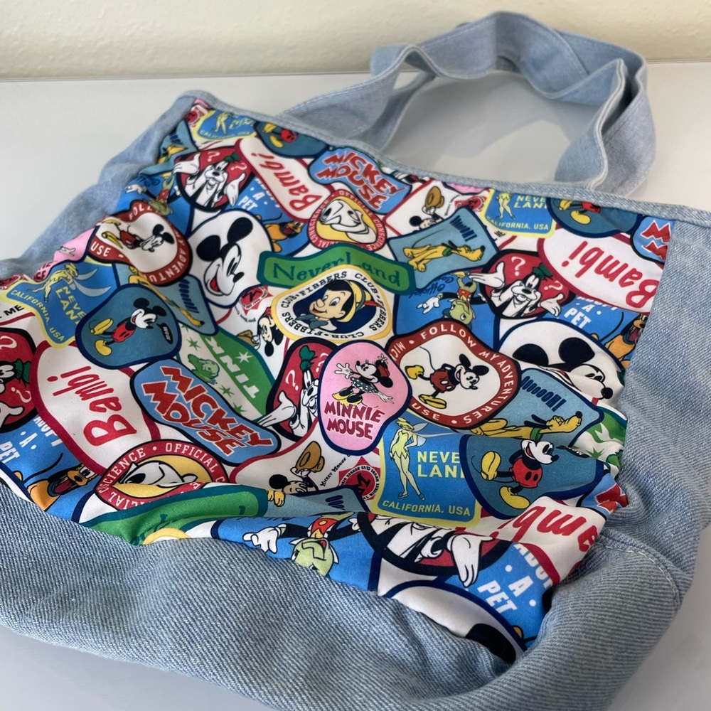 Disney Mickey Mouse & Friends VTG Denim Purse
